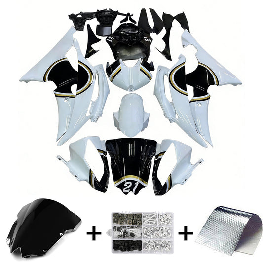 Amotopart Yamaha YZF 600 R6 2008-2016 Kit Carena Carrozzeria Plastica ABS
