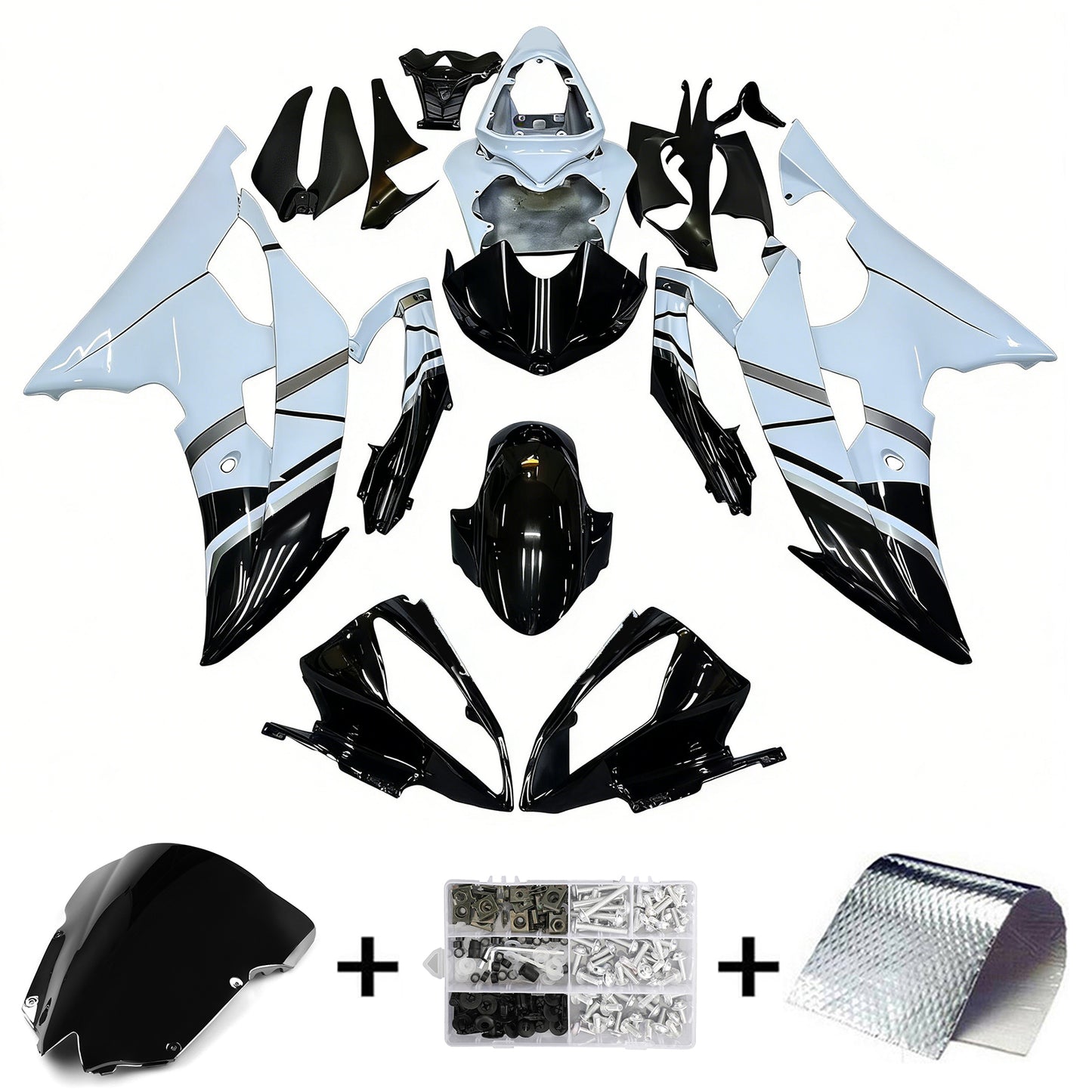 Amotopart Yamaha YZF 600 R6 2008-2016 Kit Carena Carrozzeria Plastica ABS