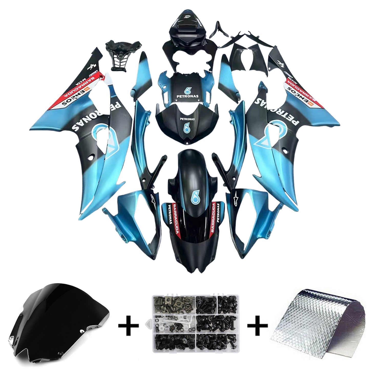 Amotopart Yamaha YZF 600 R6 2008-2016 Kit Carena Carrozzeria Plastica ABS