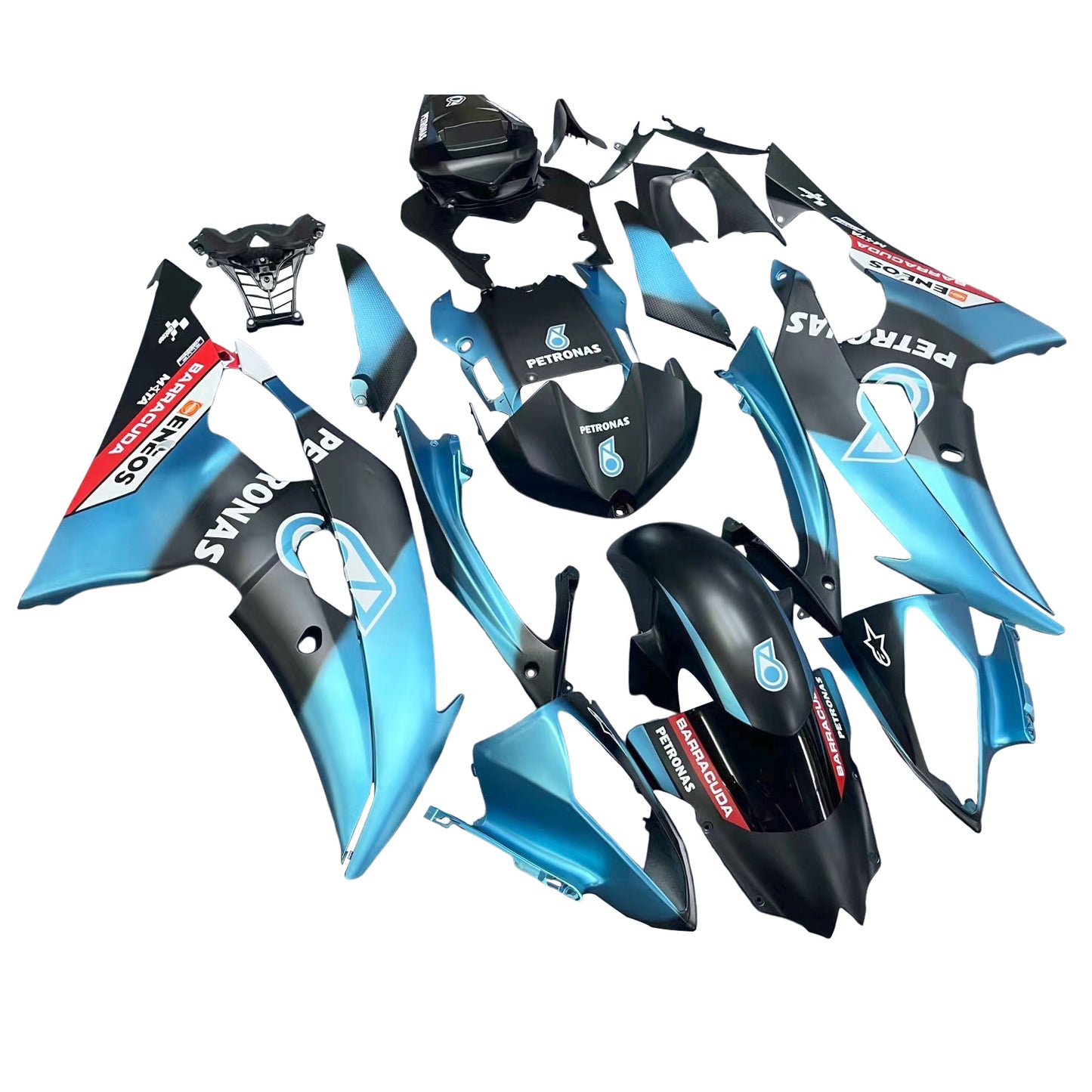 Amotopart Yamaha YZF 600 R6 2008-2016 Kit Carena Carrozzeria Plastica ABS