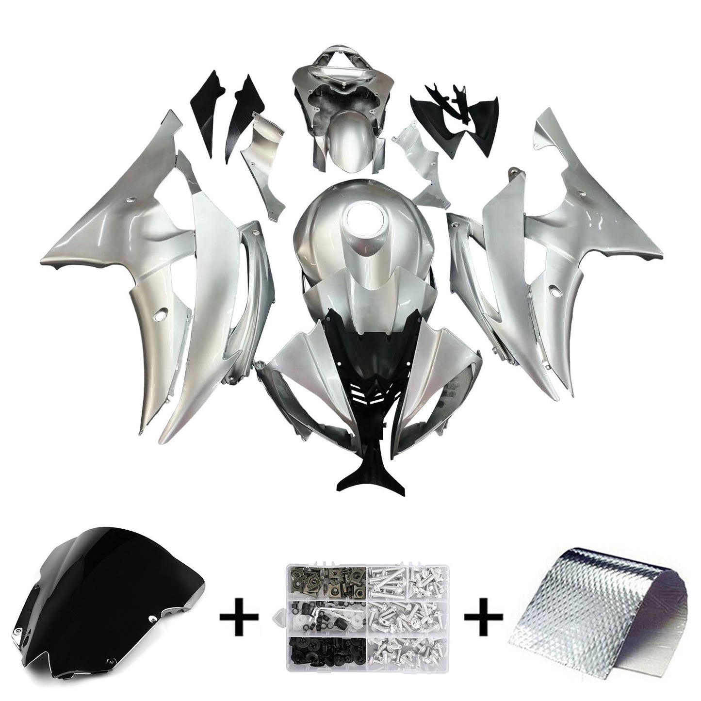 Amotopart Yamaha YZF 600 R6 2008-2016 Kit Carena Carrozzeria Plastica ABS