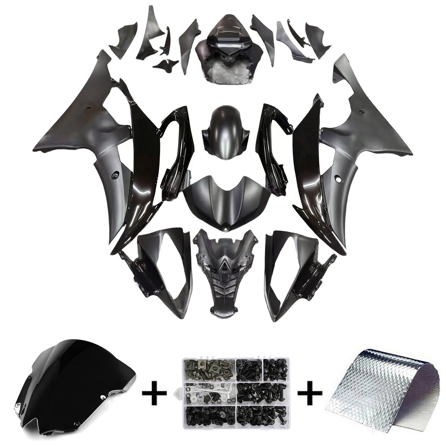 Amotopart Yamaha YZF 600 R6 2008-2016 Kit Carena Carrozzeria Plastica ABS