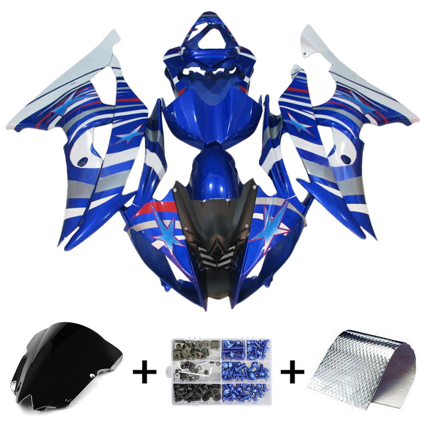 Amotopart Yamaha YZF 600 R6 2008-2016 Kit Carena Carrozzeria Plastica ABS