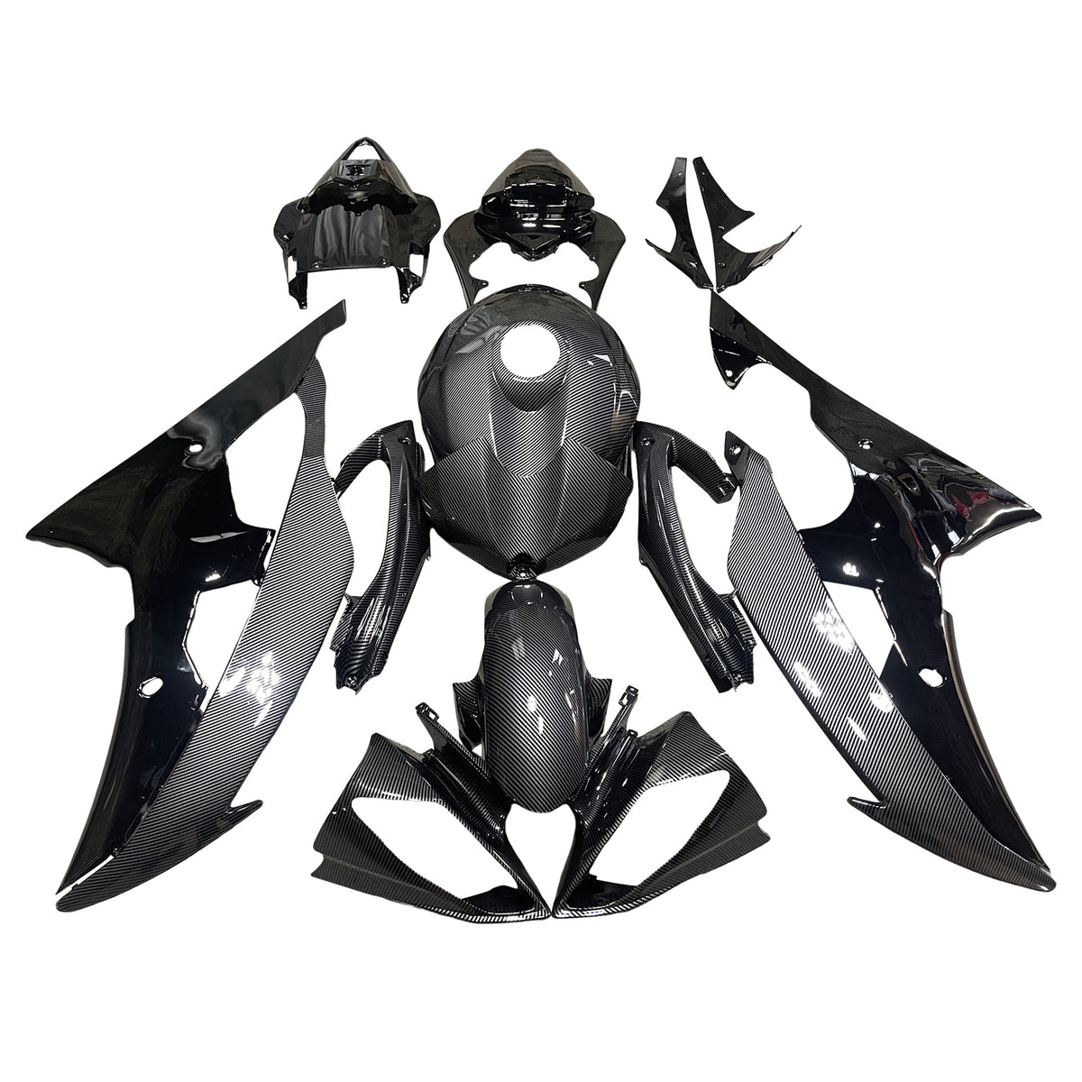 Kit carenatura iniezione plastica ABS per Yamaha YZFR6 YZF-R6 2008-2016