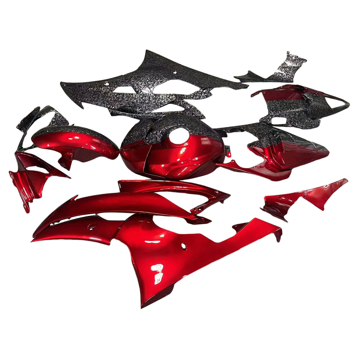 Kit carenatura iniezione plastica ABS per Yamaha YZFR6 YZF-R6 2008-2016