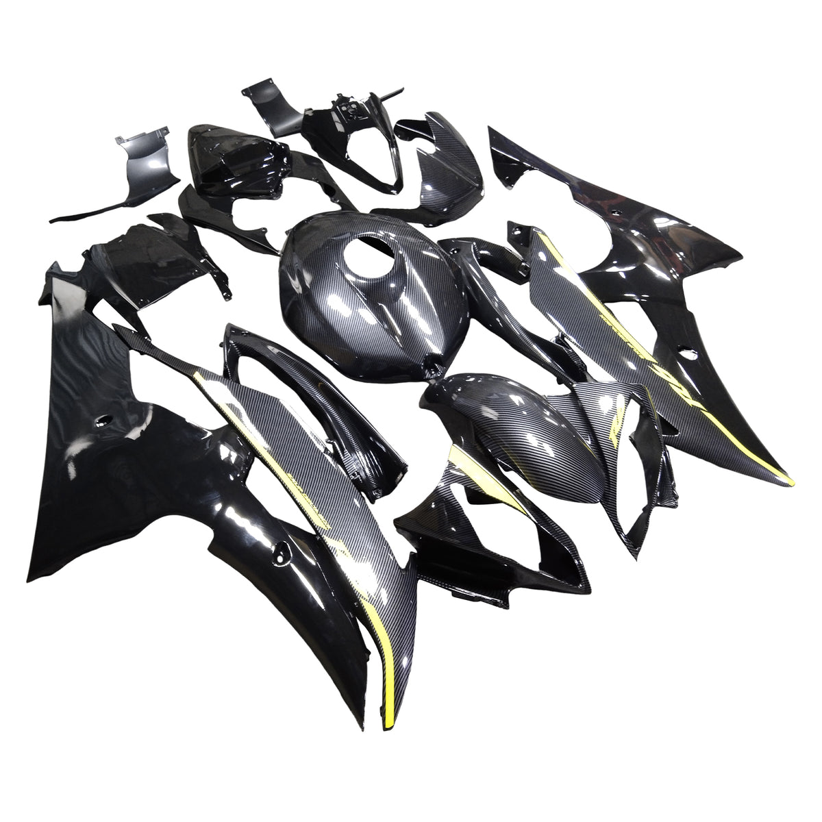 Kit carenatura iniezione plastica ABS per Yamaha YZFR6 YZF-R6 2008-2016