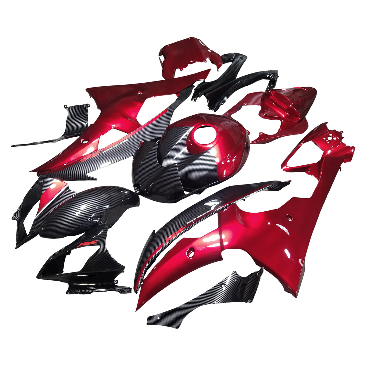 Kit carenatura iniezione plastica ABS per Yamaha YZFR6 YZF-R6 2008-2016