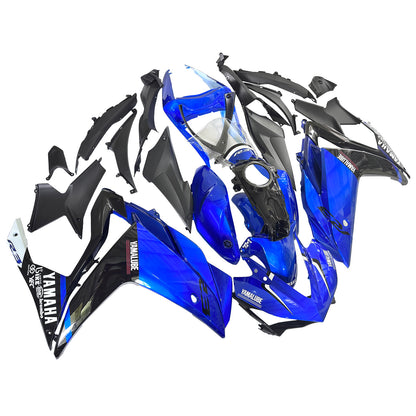Amotopart Sales Ski Yamaha 2014-2018 YZF R3 e 2015-2017 YZF R25 Kit di rivestimento nero blu