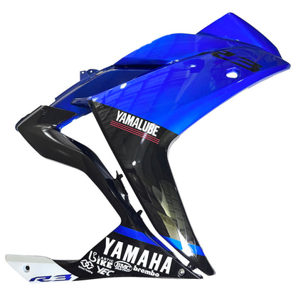 Amotopart Sales Ski Yamaha 2014-2018 YZF R3 e 2015-2017 YZF R25 Kit di rivestimento nero blu