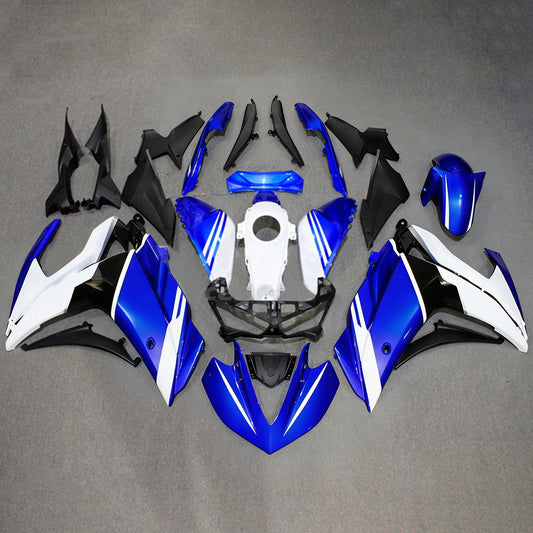Amotopart Sales Ski Yamaha 2014-2018 YZF R3 e 2015-2017 YZF R25 Blue White Fearing Kit
