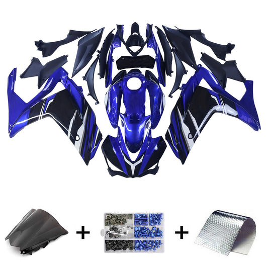 AMOPART Sales Ski Yamaha 2014-2018 YZF R3 e 2015-2017 YZF R25 Kit di rivestimento BLACH BLUE CLAW