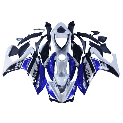 Amotopart Sales Ski Yamaha 2014-2018 YZF R3 e 2015-2017 YZF R25 Blue White Fearing Kit