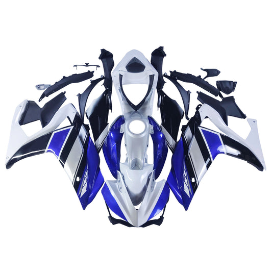 Amotopart Sales Ski Yamaha 2014-2018 YZF R3 e 2015-2017 YZF R25 Blue White Fearing Kit