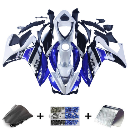 Amotopart Sales Ski Yamaha 2014-2018 YZF R3 e 2015-2017 YZF R25 Blue White Fearing Kit