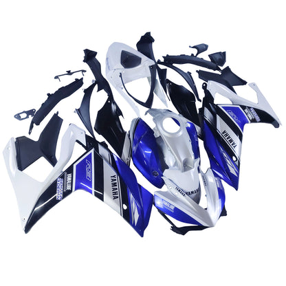 Amotopart Sales Ski Yamaha 2014-2018 YZF R3 e 2015-2017 YZF R25 Blue White Fearing Kit