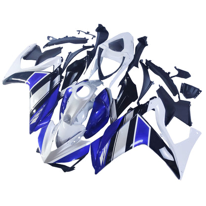 Amotopart Sales Ski Yamaha 2014-2018 YZF R3 e 2015-2017 YZF R25 Blue White Fearing Kit
