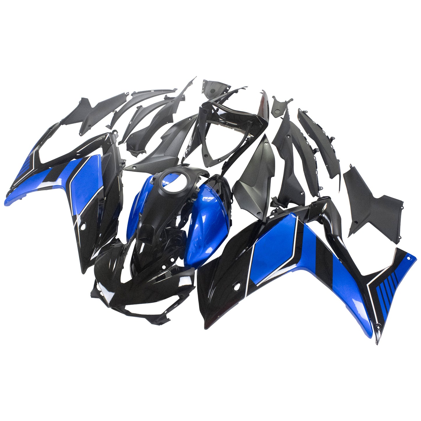 Amotopart Sales Ski Yamaha 2014-2018 YZF R3 e 2015-2017 YZF R25 Schwarzblau
