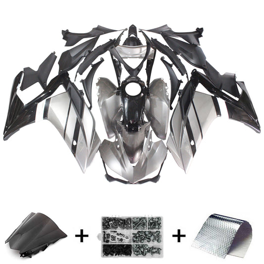 Amotopart Sales Ski Yamaha 2014-2018 YZF R3 e 2015-2017 YZF R25 Kit di chiusura nera Sliver