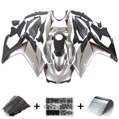 Amotopart Sales Ski Yamaha 2014-2018 YZF R3 e 2015-2017 YZF R25 Kit di detrazione grigio sliver