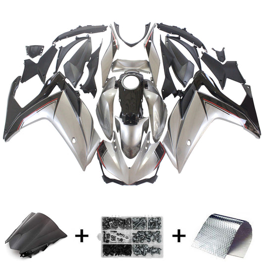 Amotopart Sales Ski Yamaha 2014-2018 YZF R3 e 2015-2017 YZF R25 Kit di detrazione grigio sliver
