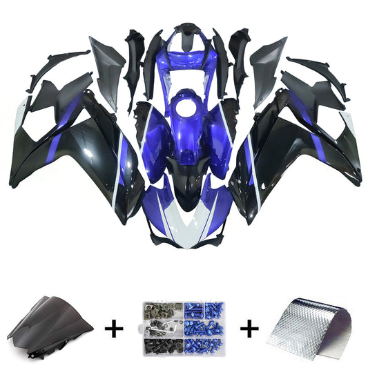 Amotopart Sales Ski Yamaha 2014-2018 YZF R3 e 2015-2017 YZF R25 Kit di abbigliamento blu nero