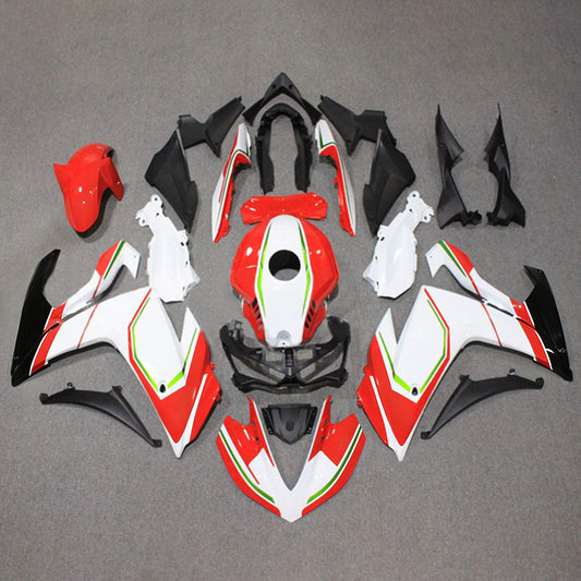 Amotopart Sales Ski Yamaha 2014-2018 YZF R3 e 2015-2017 YZF R25 White Red Fearing Kit