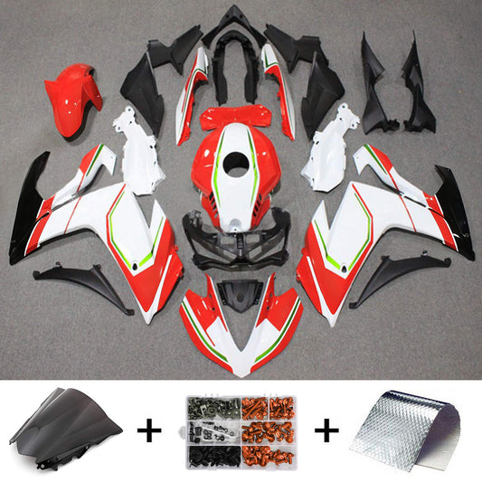 Amotopart Sales Ski Yamaha 2014-2018 YZF R3 e 2015-2017 YZF R25 White Red Fearing Kit