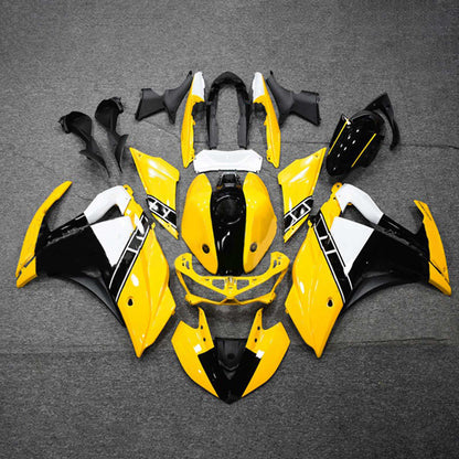 Kit di vendita Amotopart Yamaha 2014-2018 YZF R3 e 2015-2017 YZF R25 Kit di rivestimento nero giallo