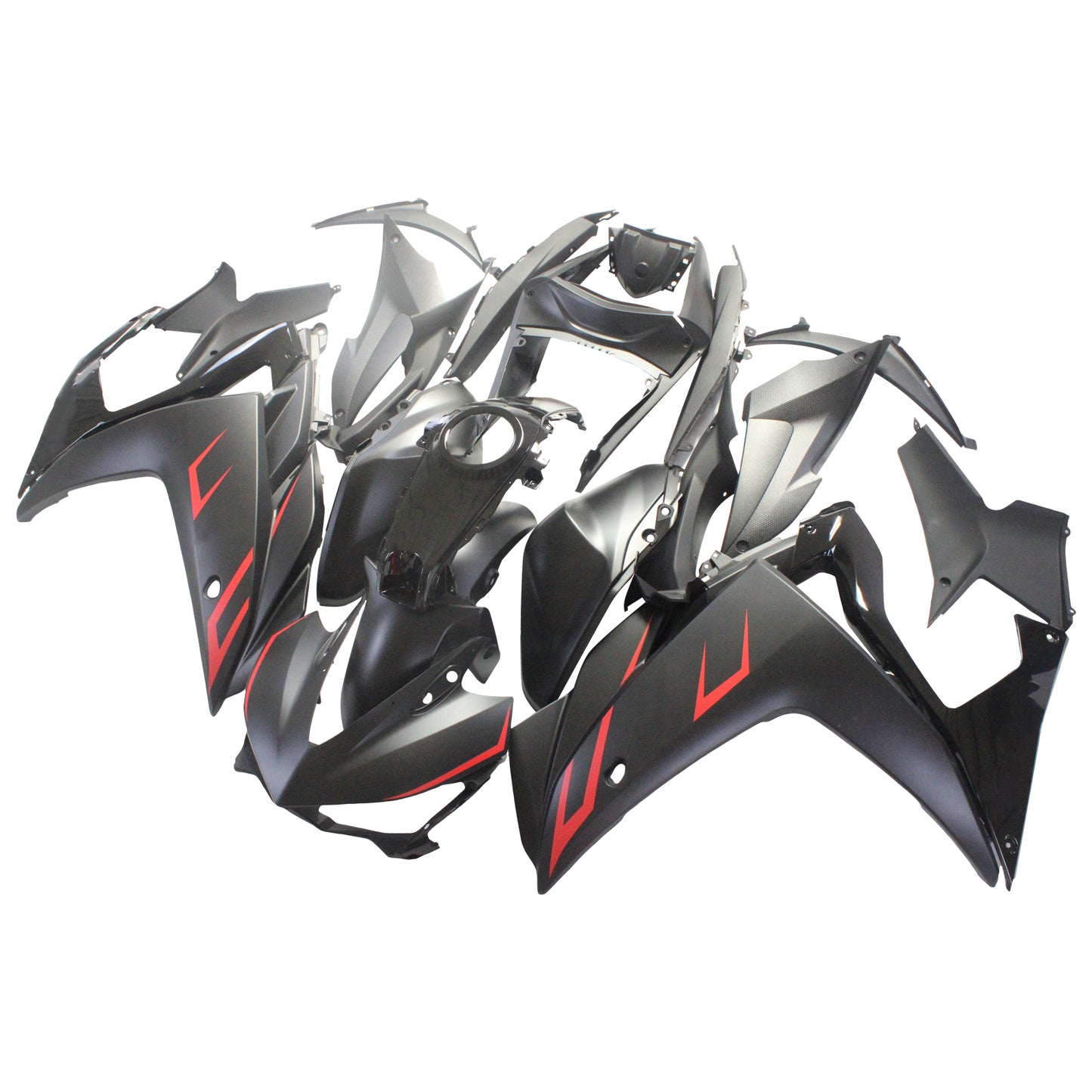 Kit di vendita Amotopart Yamaha 2014-2018 YZF R3 e 2015-2017 YZF R25 Kit di rivestimento rosso nero