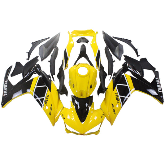 Amotopart Sales Ski Yamaha 2014-2018 YZF R3 e 2015-2017 YZF R25 Kit di spostamento di mix giallo nero