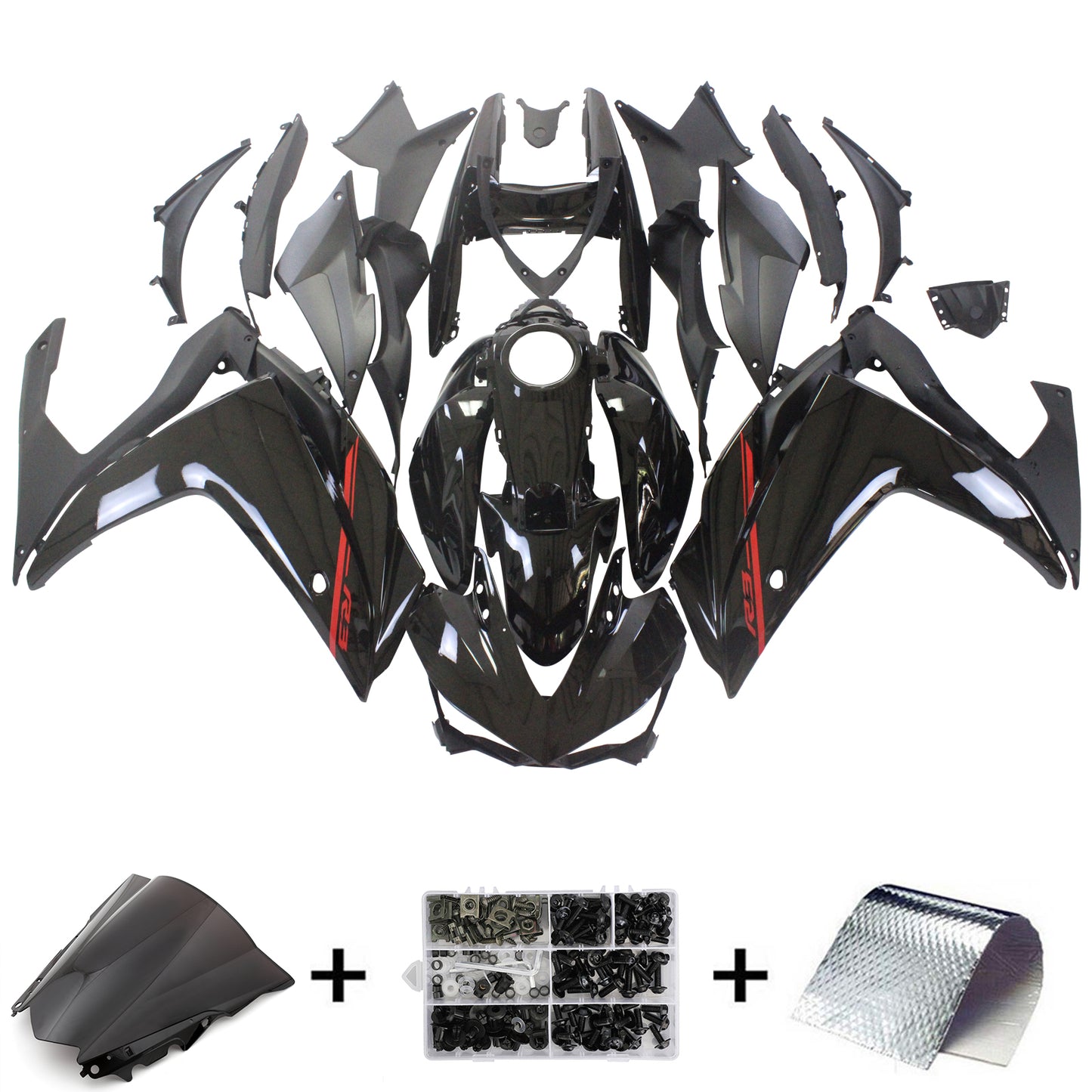 Amotopart Yamaha YZF-R3 2014-2018 R25 2015-2017 Kit carena Carrozzeria ABS