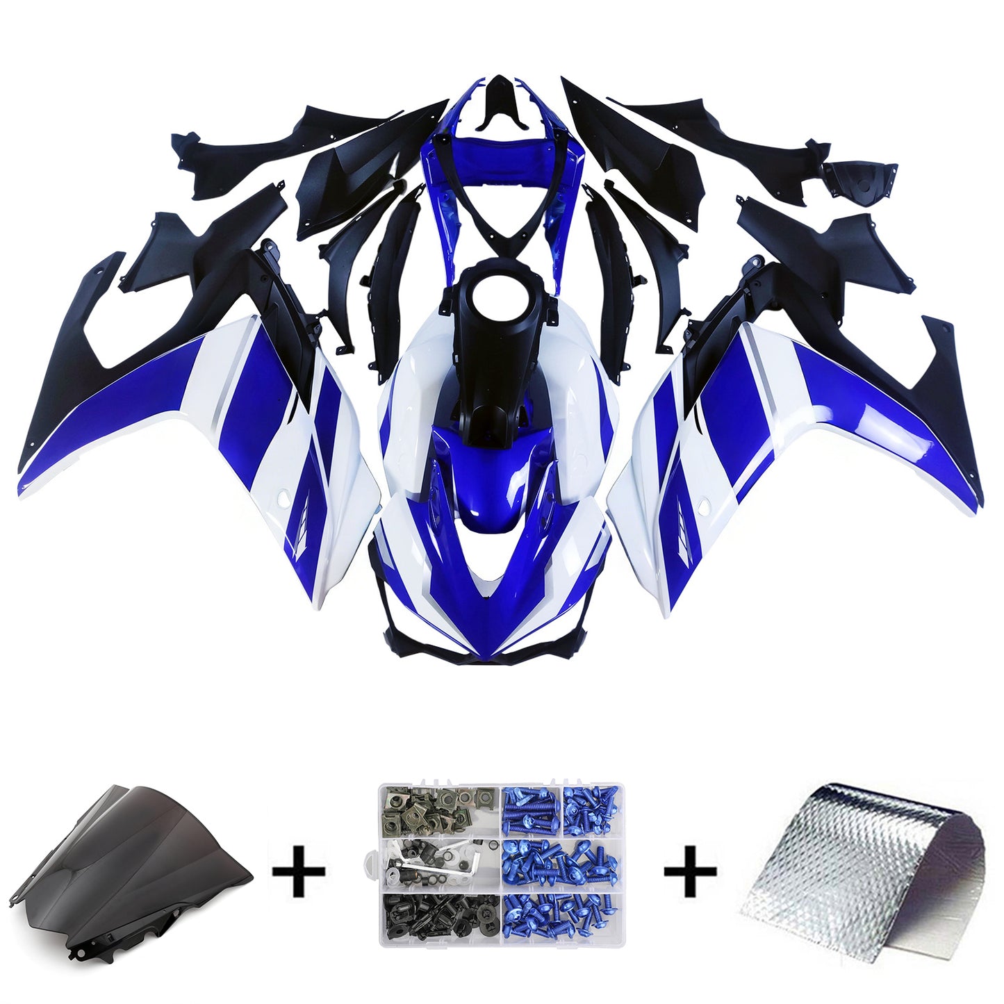 Amotopart Yamaha YZF-R3 2014-2018 R25 2015-2017 Kit carena Carrozzeria ABS
