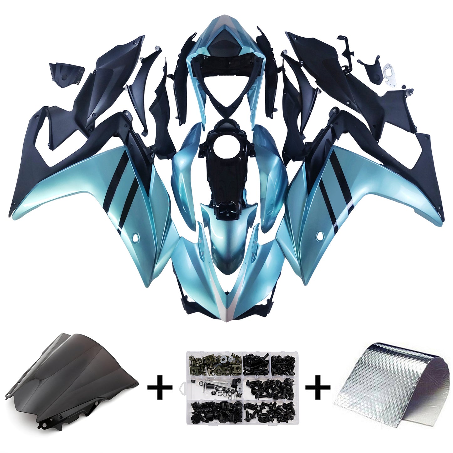 Amotopart Yamaha YZF-R3 2014-2018 R25 2015-2017 Kit carena Carrozzeria ABS