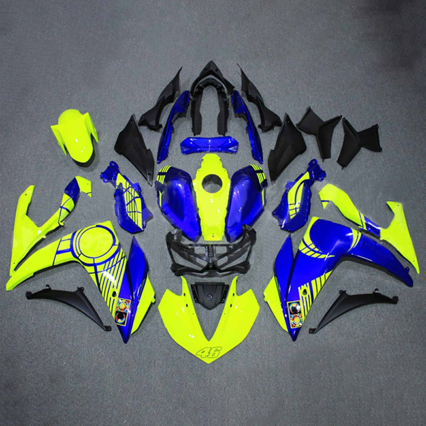 Amotopart Yamaha YZF-R3 2014-2018 R25 2015-2017 Kit carena Carrozzeria ABS