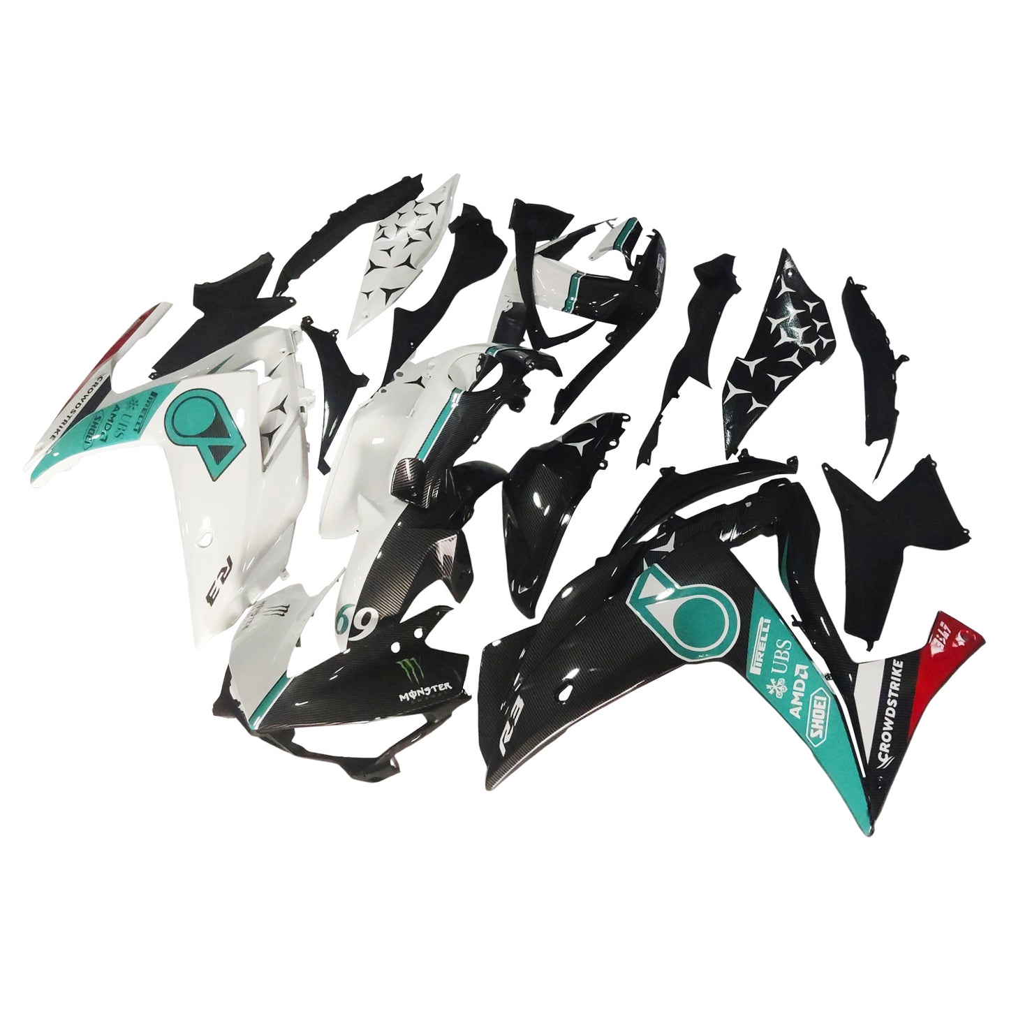 Amotopart Yamaha YZF-R3 2014-2018 R25 2015-2017 Kit carena Carrozzeria ABS