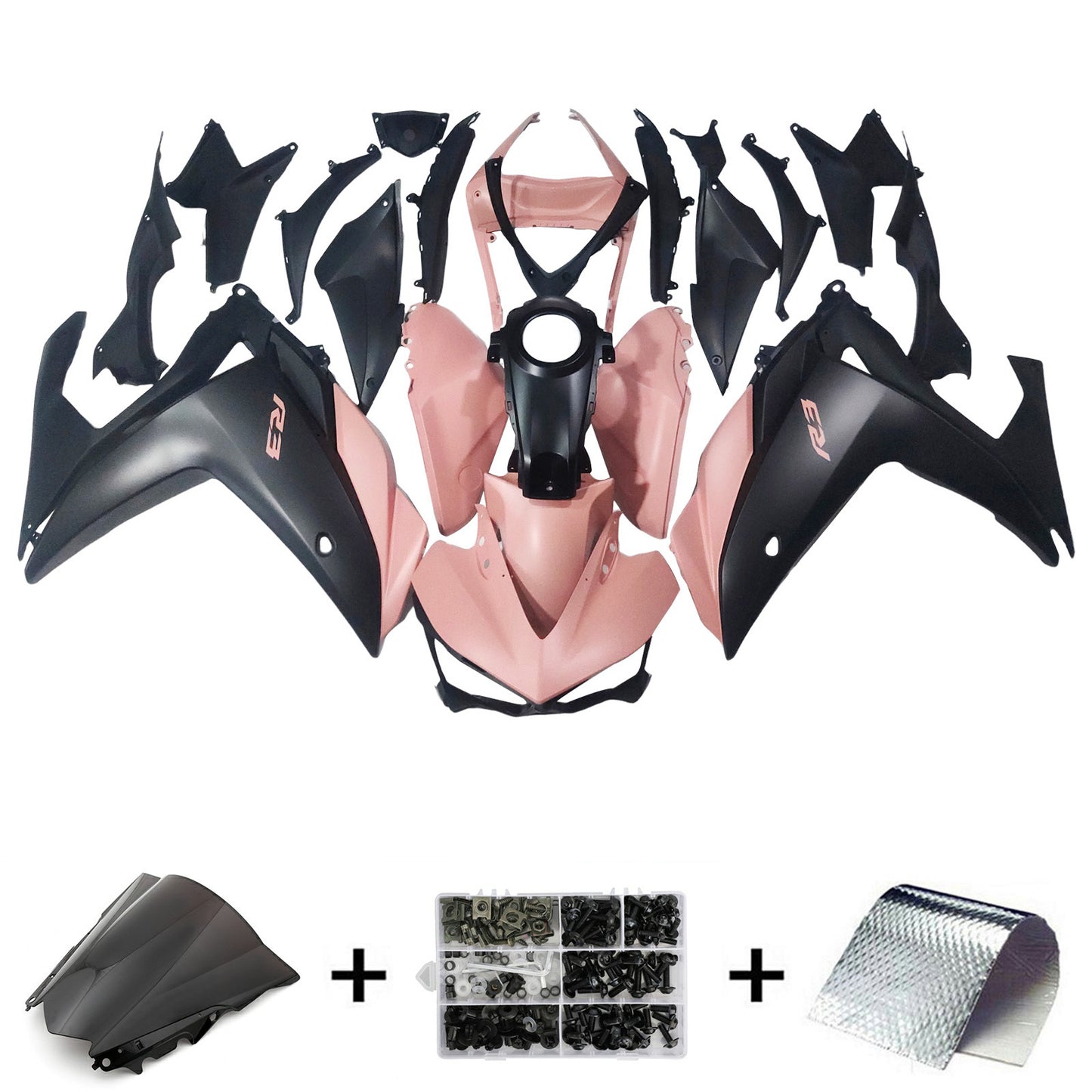 Amotopart Yamaha YZF-R3 2014-2018 R25 2015-2017 Kit carena Carrozzeria ABS