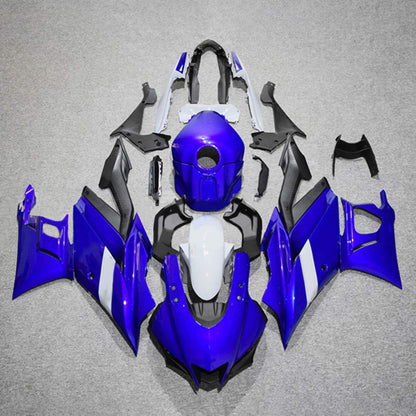 Amotopart Yamaha 2019-2021 YZF R3/YZF R25 Kit di paura blu nera