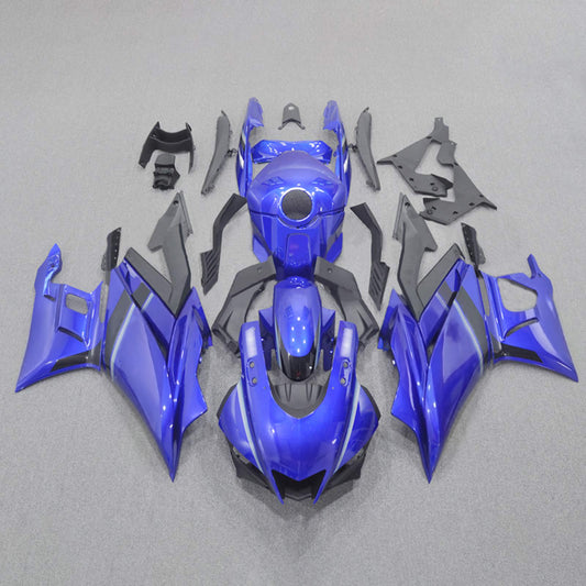 Amotopart Yamaha 2019-2021 YZF R3/YZF R25 Kit di spostamento blu nero