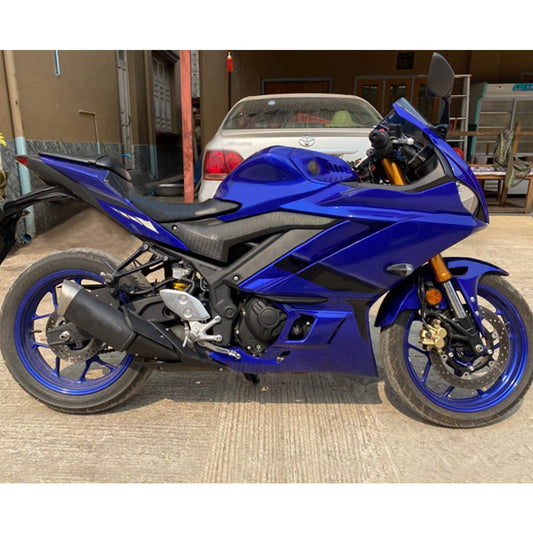 Amotopart Yamaha 2019-2021 YZF R3/YZF R25 Kit di spostamento blu nero