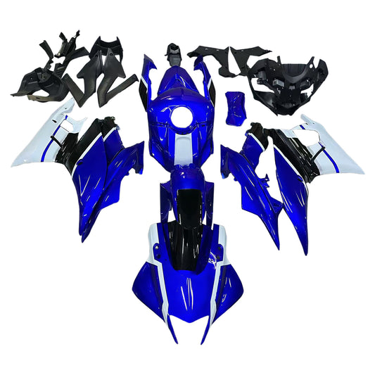 Amotopart Yamaha 2019-2021 YZF R3/YZF R25 kit di carenatura blu nera