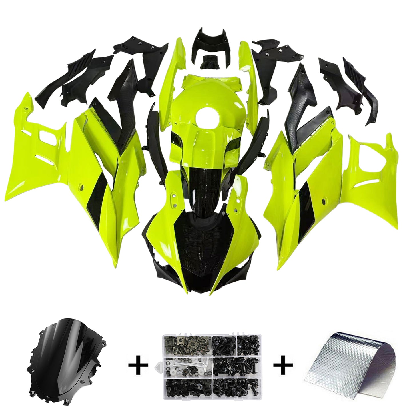 Amotopart Kit carena Yamaha YZF-R3 R25 2019-2021 Carrozzeria Plastica ABS