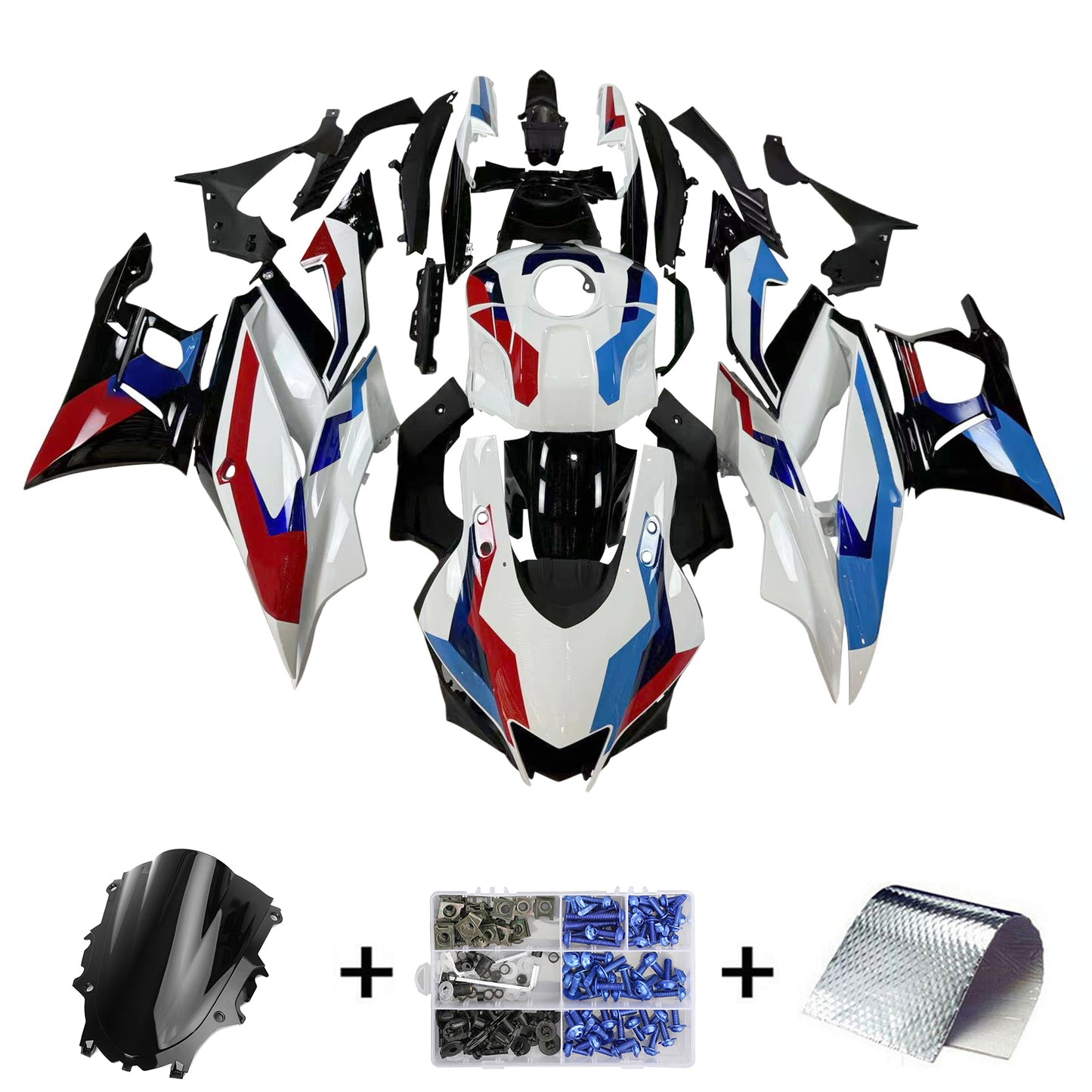 Amotopart Kit carena Yamaha YZF-R3 R25 2019-2021 Carrozzeria Plastica ABS