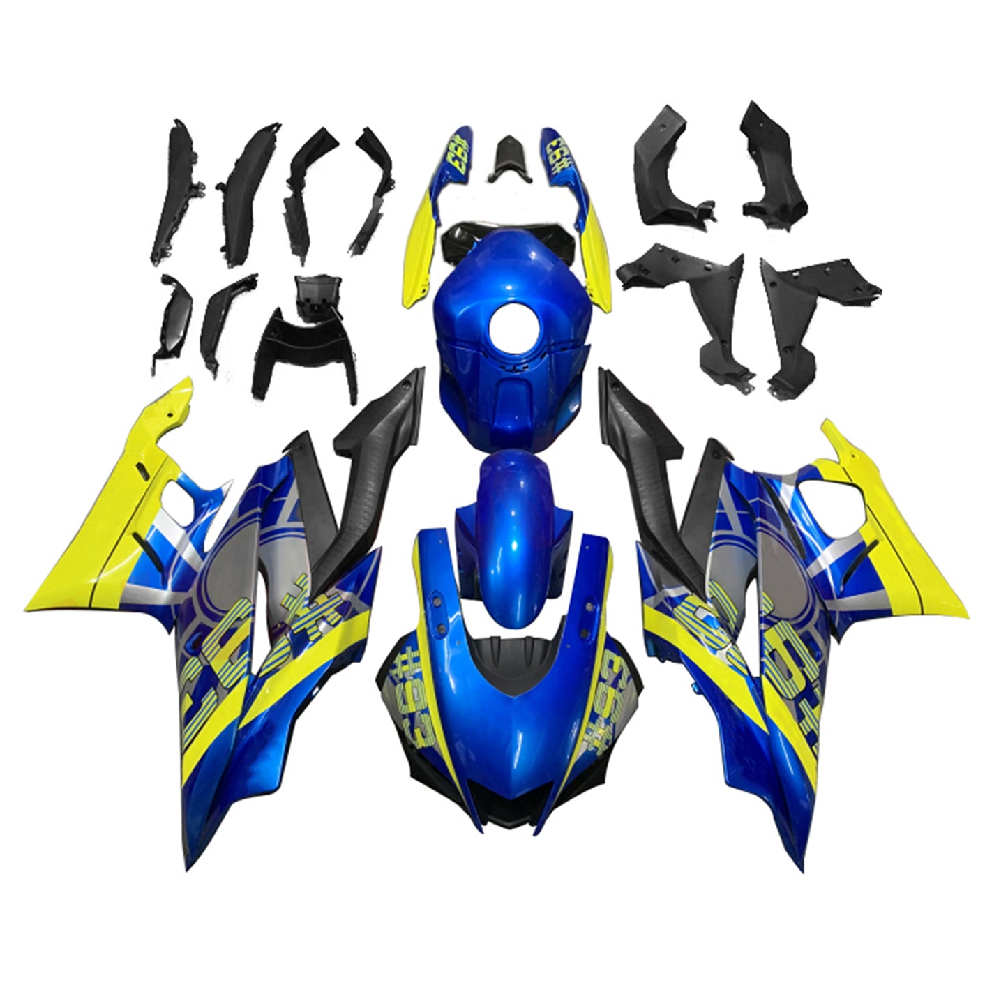 Amotopart Kit carena Yamaha YZF-R3 R25 2019-2021 Carrozzeria Plastica ABS