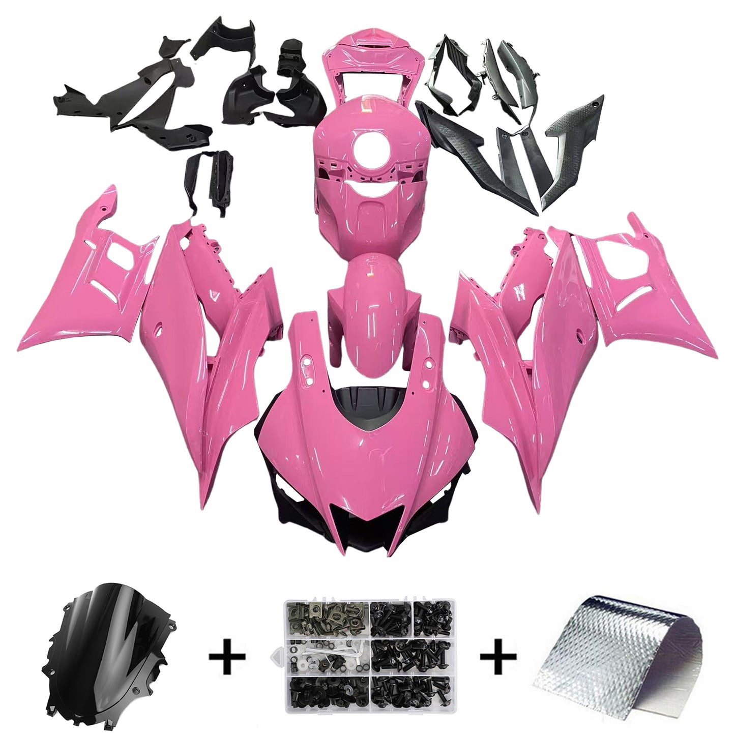 Kit carena iniezione Yamaha YZF-R3 R25 2019-2021 Carrozzeria in plastica ABS