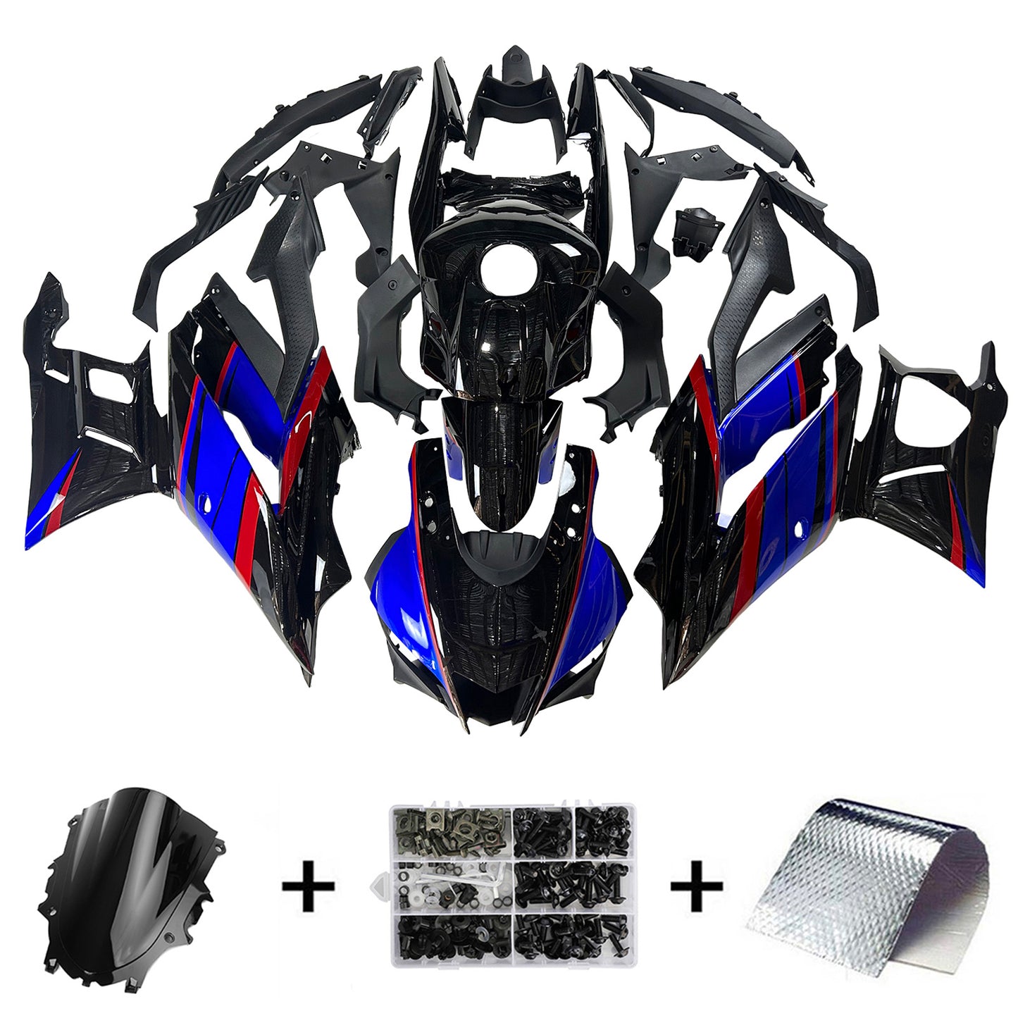 Kit carena iniezione Yamaha YZF-R3 R25 2019-2021 Carrozzeria in plastica ABS
