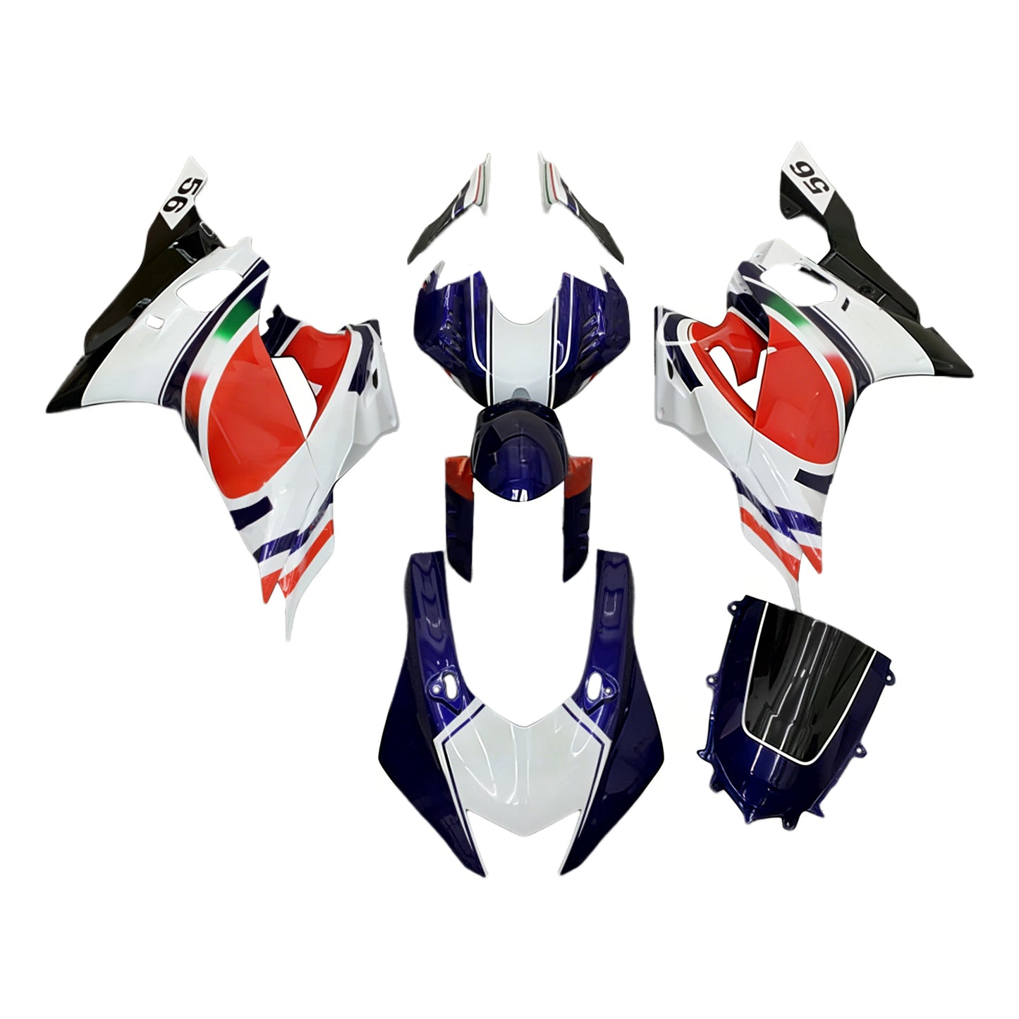 Amotopart Kit Carena Yamaha YZF-R6 2017-2022 Carrozzeria Plastica ABS