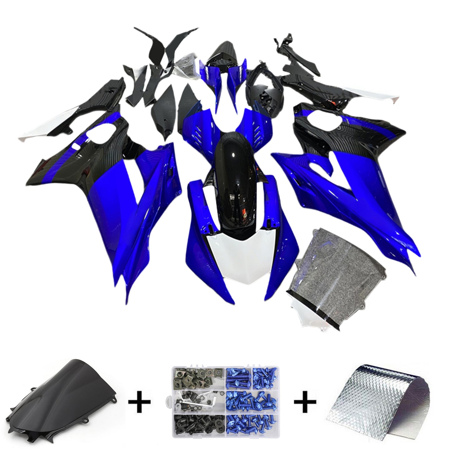 Amotopart Kit Carena Yamaha YZF-R6 2017-2022 Carrozzeria Plastica ABS
