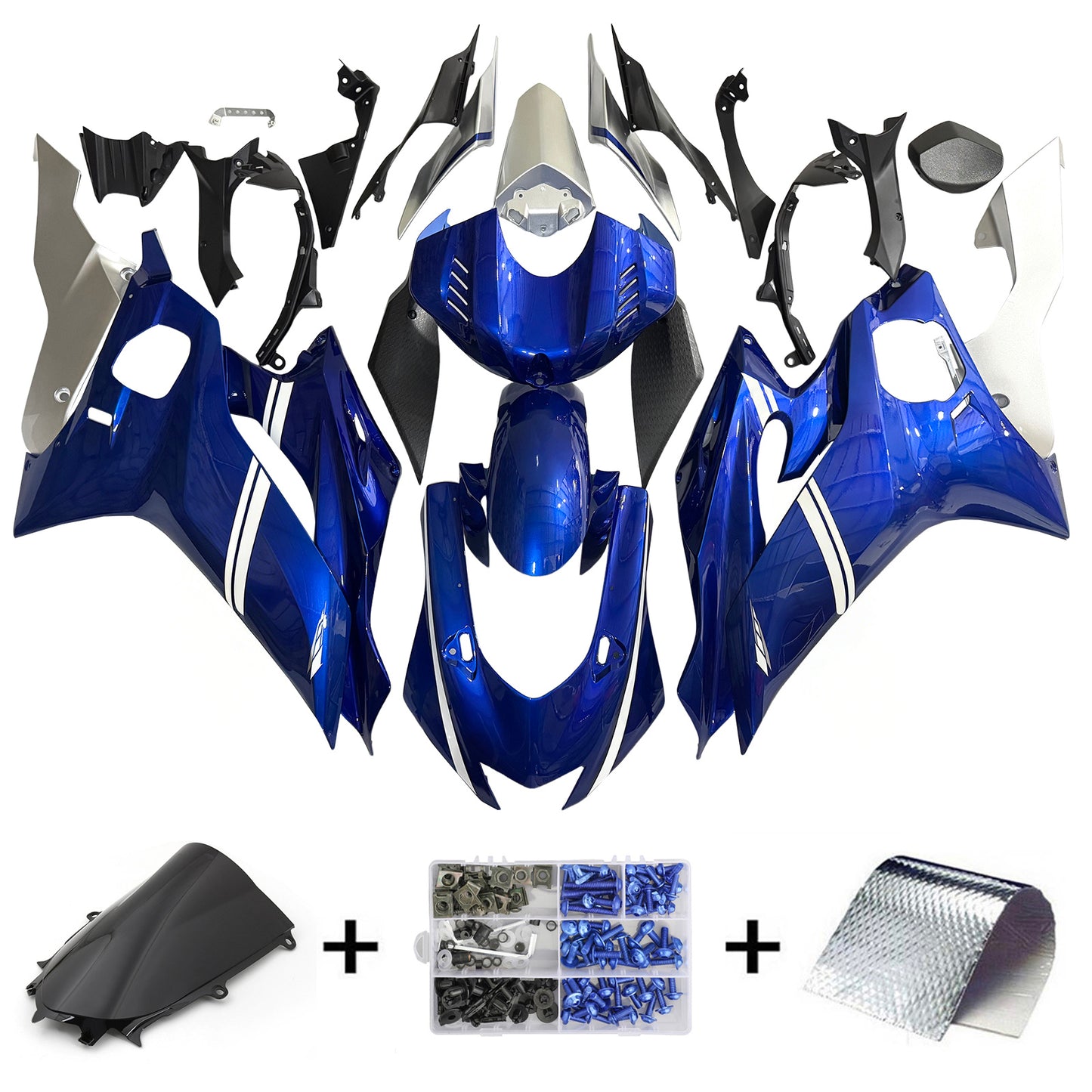 Amotopart Kit Carena Yamaha YZF-R6 2017-2022 Carrozzeria Plastica ABS