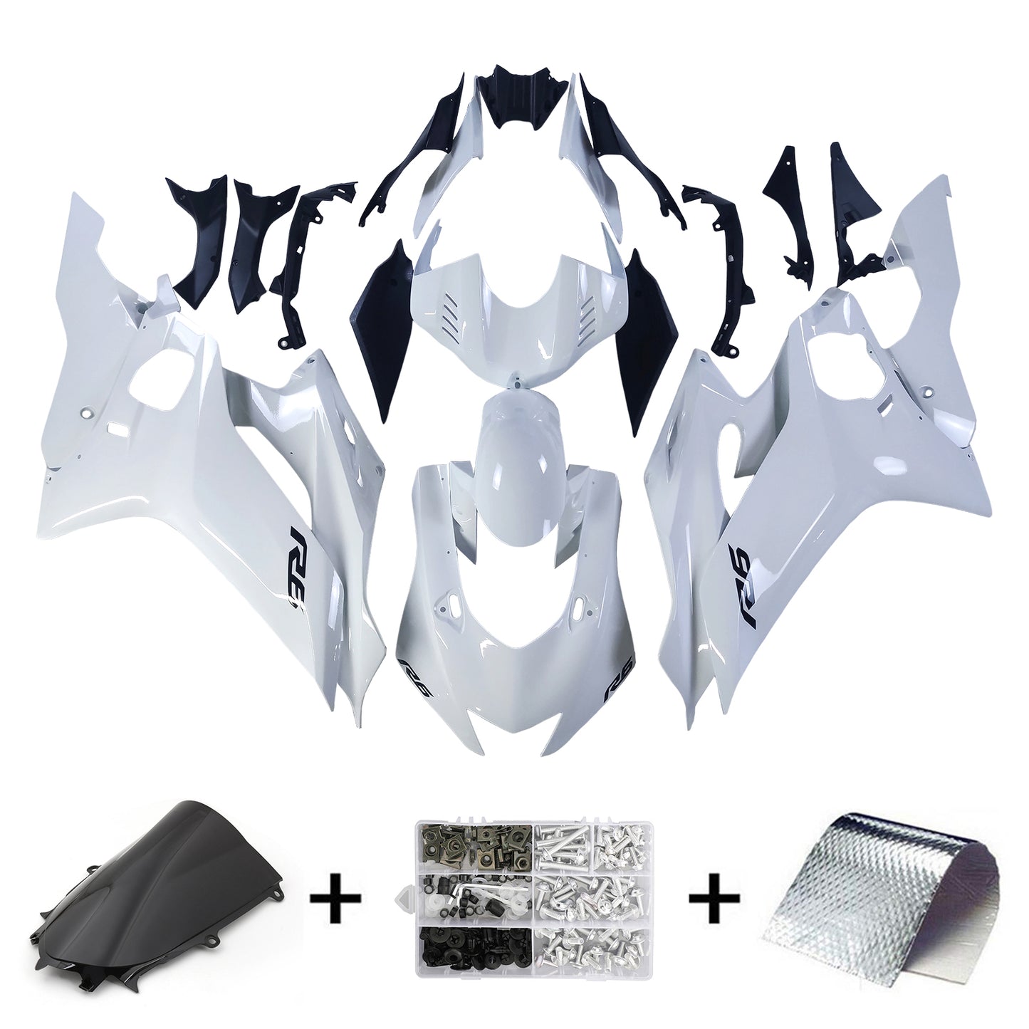 Amotopart Kit Carena Yamaha YZF-R6 2017-2022 Carrozzeria Plastica ABS