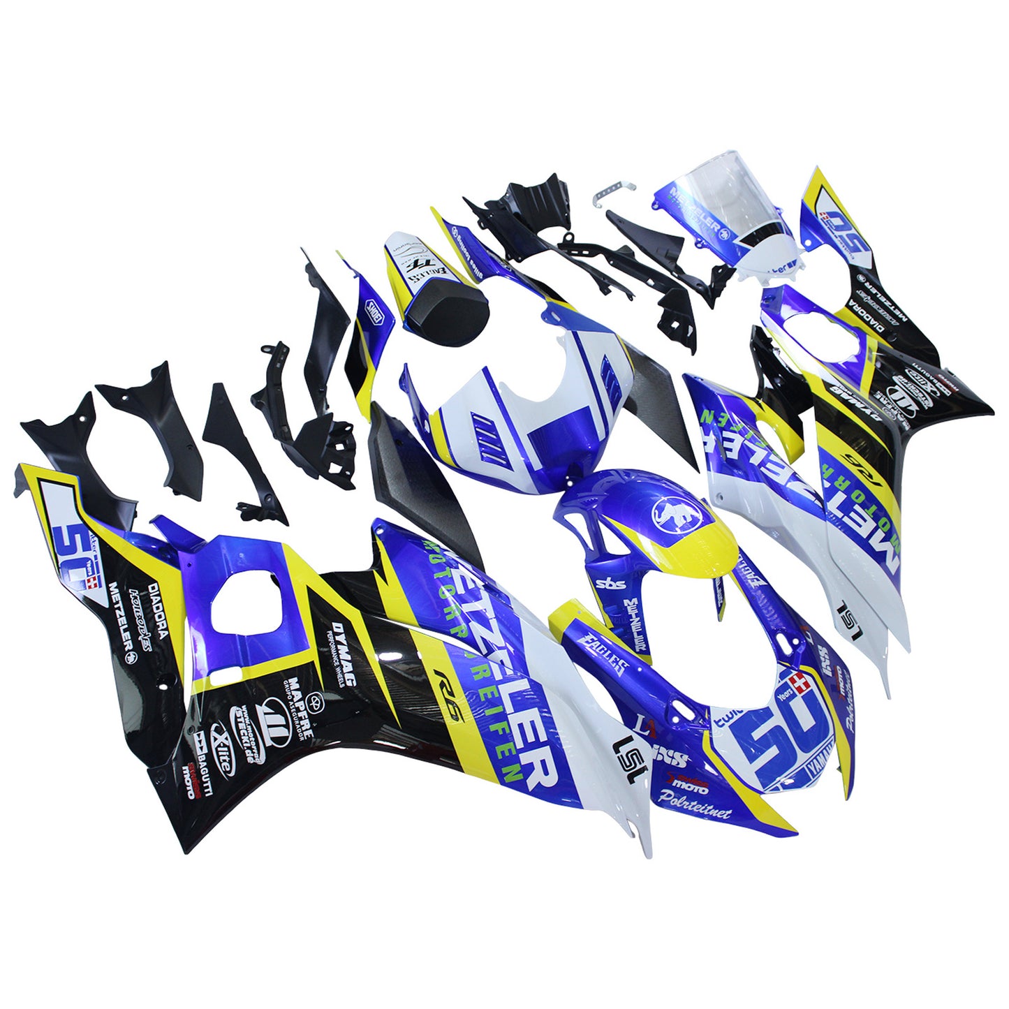 Kit carenatura iniezione Yamaha YZF-R6 2017-2023 Carrozzeria in plastica ABS